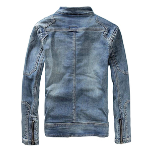 High Quality Men <b>Denim</b> Jacket Everyday Casual Jean <b>Coat</b> with Personalized Embroidery and Logo Printing Best Selling <b>Denim</b> Jacket - Product Image 3