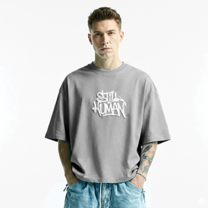 Camisetas de Hombre de Moda con Cuello Redondo y Manga Corta, Personalizables con Logotipo, Estampadas, de Algodón 100% de Alta Calidad, Corte Holgado - Product Image 4
