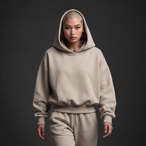 Hoodies streetwear en gros, coton molletonné 450 g/m², coupe ample avec finition délavée vintage pour les marques de mode - Product Image 3