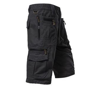 Shorts Cargo Homme Tendance Multi-Poches Nouveau Style Été Imperméable Taille Mi-Haute Élastique Coton Tissé HAWX RACE - Product Image 5