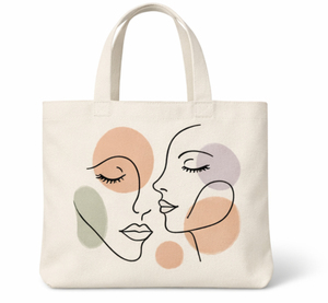 Custom printed <b>Large</b> Capacity Women Beige Cotton Canvas <b>Shoulder</b> Gift Tote Shopping <b>Bag</b> with Handle Custom Logo - Product Image 1