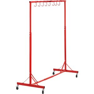 Supporto per Verniciatura Auto Regolabile in Altezza 1500-2000 mm con 8 Ganci, Capacità 30 kg, Rastrelliera per Asciugatura 4 - Product Image 4