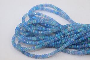 Cuentas Redondas Facetadas de Tanzanita AAA y Ópalo Etíope de 4-5.5mm, Piedra Natural, Hilo de 16 Pulgadas para Fabricación de Joyas, Collares y Pulseras - Product Image 4