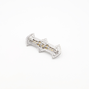 925 Sterling <b>Silver</b> Natural Citrine <b>Brooch</b> Rhodium Plated OEM ODM Fine Jewelry - Product Image 4