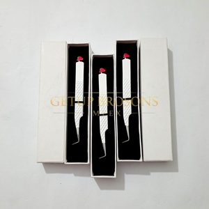 Vente en gros GETUP BROSONS IMPEX Nouvelles pinces à cils en acier inoxydable avec revêtement en poudre blanche, logo personnalisé, 10 mm, pointe lisse - Product Image 5