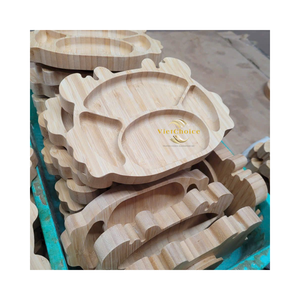 Bandeja de Madera Estilo Rústico con Asas, Bandeja de Madera Natural para el Hogar y Restaurantes - Product Image 6