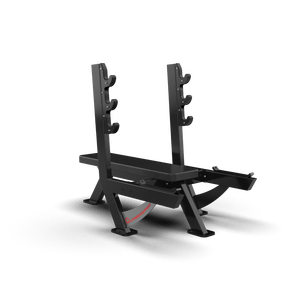 Commercial Flat Barbell <b>Bench</b> Weight Training Strength Equipment Safety for Gym Fitness <b>Workout</b> QFBP61 Qli Fitness Equipment - Product Image 2