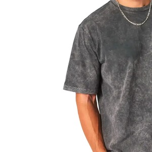 Camisetas de Hombre Personalizadas Extra Grandes, Estilo Casual Vintage, Lavado Ácido, Camisetas de Hombre de Algodón de Alta Calidad y Peso Pesado, Lavado Ácido - Product Image 6