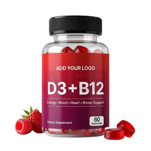 Gomitas de Vitamina D3+B12 de Marca Privada, Suplemento Vitamínico Vegano - Product Image 1