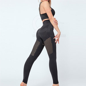 Conjunto deportivo sin costuras para mujer, conjunto de yoga con efecto push-up para mujer adulta, ropa de gimnasio, conjunto de yoga, sujetador deportivo acolchado - Product Image 3