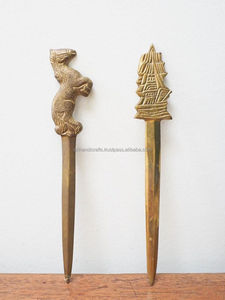 Ouvre-lettre vintage en laiton avec poignée ornée – Idéal pour les collectionneurs, les professionnels et les donneurs de cadeaux - Product Image 4