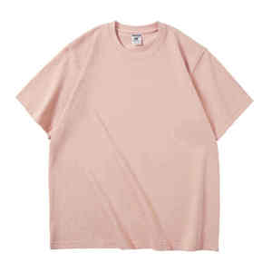 T-shirt Homme Col Rond Manches Courtes 100% Coton 280 g/m² Coupe Droite Couleur Unie Décontracté Logo Avant Vente Chaude T-shirts Vierge - Product Image 2