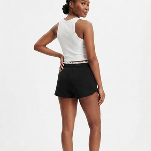 Custom <b>Women's</b> Athletic <b>Black</b> <b>Shorts</b> Drawstring Waist Mid Rise Side Pocket Loose Gym Activewear Casual Breathable - Product Image 3