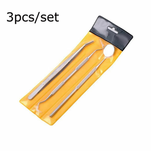 Kit dentaire manuel double-tête pour l'hygiène bucco-dentaire, ensemble d'outils en acier inoxydable pour dentiste 2026 - Product Image 2