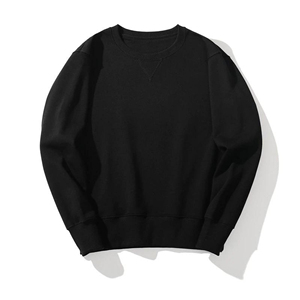 เสื้อสเวตเชิ้ตคอกลมแบบหลวมใส่สบายสำหรับฤดูหนาว ผลิตจากผ้าฝ้าย 100% ปักลายโลโก้ด้านหน้า สามารถปรับแต่งได้ ใส่ได้ทั้งชายและหญิง ขายส่ง - Product Image 1