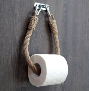 Soporte para toallas de baño de cuerda, gancho de cuerda de cáñamo y metal, soporte de cuerda para cocina. - Product Image 3