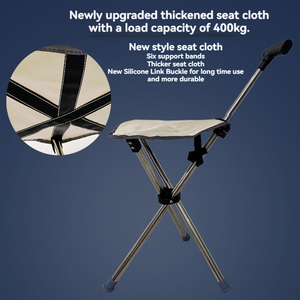 Silla de Senderismo Plegable de Acero de Alta Calidad al por Mayor, Bastón de Caminata Portátil con Colores y Logotipo Personalizados - Product Image 5