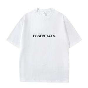 Custom Wholesale Men's Front Logo 230g 100% Cotton Jersey Knitted Solid Color Casual T-<b>Shirts</b> - Product Image 6