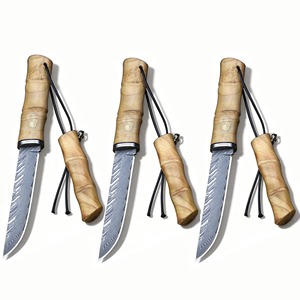Cuchillo de Cocina de Acero de Damasco, Cuchillo Profesional para Deshuesar, Mango Antideslizante, Cuchillo para Frutas, Cuchillo de Chef de Hoja Fija, Cuchillo Afilado para Carne y Verduras - Product Image 1