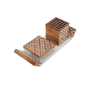 Nuevo quemador de diseño árabe con bandeja de color blanco y marrón quemador Bakhoor ecológico para Eid especial - Product Image 1