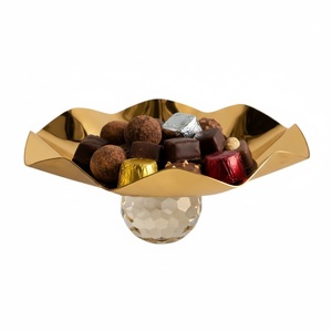 Exclusivo Tazón de Metal Dorado de Calidad, Atractivo Tazón para Chocolate, Tazón Decorativo para Mesa, Tazón para Servir Dulces, Excelente Precio - Product Image 3