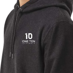 Sudadera con Capucha para Hombre, Tejido Grueso con Textura Cruzada, Color Gris Carbón Jaspeado, Forro Polar Premium, Duradera, Cálida, Estilo Casual Urbano - Product Image 4