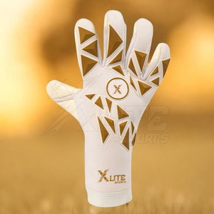 Gants de gardien de but professionnels en caoutchouc respirant antidérapant de qualité supérieure pour l'entraînement et les matchs de football avec fermeture auto-agrippante - Product Image 2