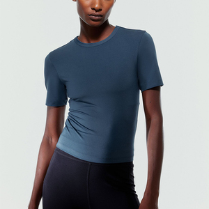 T-shirt à capuche pour femme en molleton 100 % coton, coupe classique, respirant, avec logo personnalisé – Prix de gros, haute qualité - Product Image 5