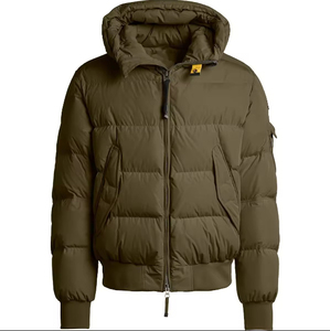 Men's Customizable Front <b>Windproof</b> Hooded Casual Puffer Jacket Zipper Closure Winter Warmth Comfort Men Women Lightweight Autumn - Product Image 3