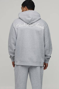 Ensemble de survêtement décontracté pour homme, personnalisé OEM, en molleton de coton avec impression sérigraphiée, style streetwear délavé, comprenant un sweat à capuche et un pantalon de jogging - Product Image 4