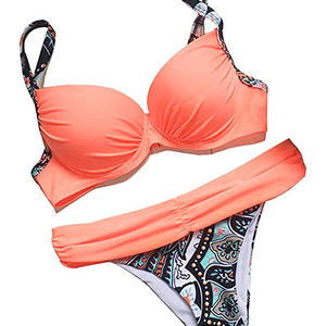 Paradise Escape Conjunto de bikini sexy de dos piezas para mujer, traje de baño de moda, traje de baño de cintura alta, suave y de secado rápido, traje de baño para playa - Product Image 3