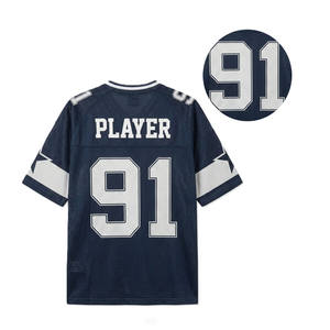 Camiseta Deportiva de Fútbol Americano Unisex con Manga Raglán y Malla, Personalizable, Estilo Urbano, Talla Grande, Venta al Por Mayor OEM - Product Image 3