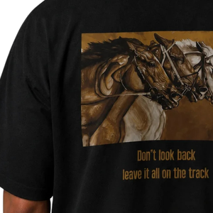 Camiseta Gráfica para Hombre, Cuello Redondo, Manga Corta, Estampado de Caballo, Corte Holgado, Estilo Urbano, Informal, de Algodón, Venta al por Mayor, Personalizable, a la Moda - Product Image 6