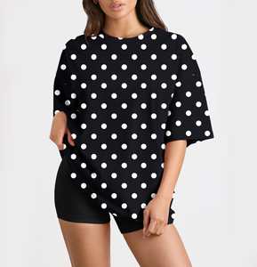 Camisetas de Verano de Algodón de Alta Calidad, Cuello Redondo, Corte Ajustado, 220 g/m², con Estampado 3D, Personalizables con Logotipo, Camisetas Personalizadas para Mujer, Venta al Por Mayor - Product Image 1