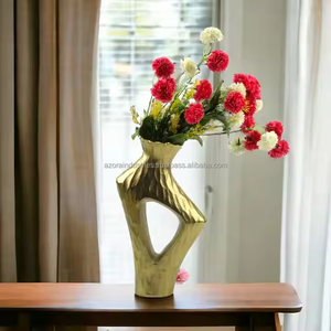 Stylish Modern Antique Aluminum Flower <b>Vases</b> Elegant Coastal Design Decorations Most Popular <b>Floor</b> <b>Vase</b> by Azora Industries - Product Image 4