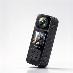 กล้องแอคชั่นพกพา IFA03 Q2 รุ่น 4K เลนส์คู่ 130 °   การบันทึกภาพมุมกว้างแบบ MP4 พร้อมระบบมองเห็นในเวลากลางคืนอัตโนมัติ - Product Image 1