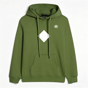 Men's Black Hooded Zip-Up Sweatshirt <b>Fleece</b> <b>Lined</b> Solid Casual Winter <b>Jacket</b> Regular Fit With Front Pockets - Product Image 5