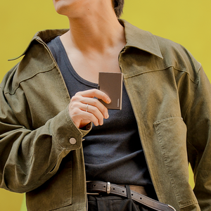 Cartera Delgada Desmontable con Bloqueo RFID para Tarjetas de Crédito, Tarjetero Magnético de Aluminio sin Cierre - HMS002-BON - Product Image 4