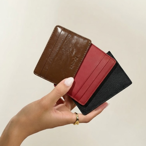 Porte-cartes de visite en cuir véritable vintage multifonction, prêt à être expédié, multicolore, pour homme - Product Image 5