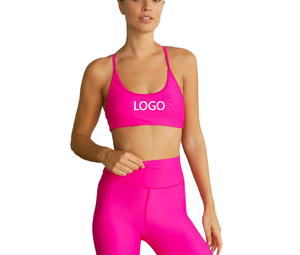 Sujetador deportivo OEM ODM para mujer, con tirantes cruzados en la espalda, ajuste cómodo, ropa deportiva de alta elasticidad, licra elástica, suave, top deportivo para tenis. - Product Image 3