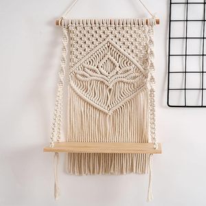 Tapiz de Pared de Macramé Bohemio Indio de Algodón Tejido a Mano, Ideal para Dormitorio, Pasillo, Habitaciones Infantiles y Juveniles, para Toda Ocasión - Product Image 1