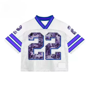 Breathable Mesh American Football Jersey Sublimation Print Blank <b>Hip</b> Hop Sportswear Wholesale - Product Image 1