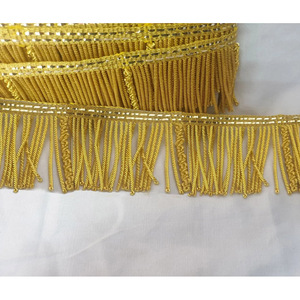 Flecos de alambre dorado de 5 cm al por mayor para prendas de vestir, costura y trenzado decorativo - Product Image 4