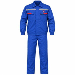 OEM Custom <b>Mens</b> Industrial Workwear Suit Reflective Safety <b>Jacket</b> <b>Cargo</b> Trousers Factory Uniform - Product Image 1