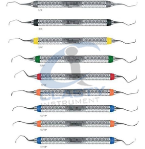 Juego de Instrumentos Quirúrgicos Dentales con Empuñadura Manual Moleteada, Múltiples Colores, Herramientas Autoclavables Clase I para Cirugía Oral - Product Image 2