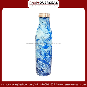 Botella de agua de cobre esmaltada de diseño clásico a prueba de fugas, recipiente de cobre puro Ayurvédico 100% a un precio asequible de proveedor de confianza - Product Image 3