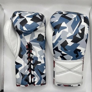 Guantes de Boxeo de Piel de Vaca Genuina, Impermeables, con Logotipo Personalizado, de 10oz y 16oz, para Entrenamiento de Sparring y Muay Thai - Product Image 5