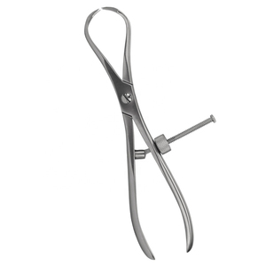 Pinza de reducción de rótula de 18 cm, manual, para sujeción ósea, de acero inoxidable alemán, ortopédica quirúrgica, Clase I, con certificación CE - Product Image 5
