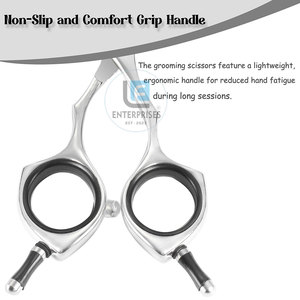 Factory Made Stainless Steel Curved Pet Grooming <b>Scissors</b> High Quality Simple Design Eco-Friendly - Product Image 6
