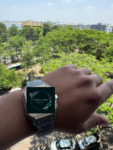 Fully Iced Out Customized VVS Black Moissanite Diamond <b>Watch</b> <b>for</b> Men Stainless Steel Analog Luxury Wristwatch - Product Image 4